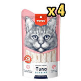 Wanpy Ton Balıklı ve Karidesli Krema Kedi Ödülü 25x14gr x 4 Adet
