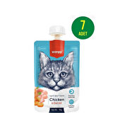 Wanpy Taze Tavuklu&Havuçlu  Kedi Et Ezmesi 90 gr X 7 Adet