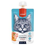 Wanpy Taze Tavuklu&Havuçlu Kedi Et Ezmesi 90 gr 1 Adet