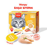 Wanpy Tavuklu Kaşık Krema Kedi Ödül Maması 10x16gr
