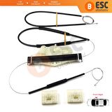 Audi A4 B6 8E2 8E5 B7 8EC 8ED Seat Exeo 3R2 3R5 4/5 Kapı 8E0837462 İçin Ön Sağ Cam Kriko Tamir Seti