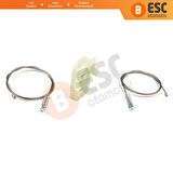 Renault Clio 3 İçin Arka Sol Kapı Cam Kriko Tamir Seti