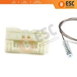 Renault Clio 3 İçin Arka Sol Kapı Cam Kriko Tamir Seti