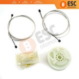 Opel Meriva İçin Arka Sol Kapı Cam Kriko Tamir Seti