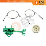 Fiat Linea için Ön Sağ Cam Kriko Seti 51892560