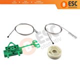 Fiat Linea için Ön Sağ Cam Kriko Seti 51892560