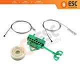 Fiat Linea için Ön Sağ Cam Kriko Seti 51892560