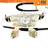 Skoda Fabia MK1 İçin Ön Sağ Kapı Cam Kriko Seti 6Y1837462