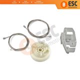 Renault Scenic 2 İçin Ön Sol Kapı Cam Kriko Tamir Seti