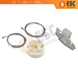 Renault Scenic 2 İçin Ön Sol Kapı Cam Kriko Tamir Seti