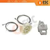 Renault Scenic 2 İçin Ön Sol Kapı Cam Kriko Tamir Seti