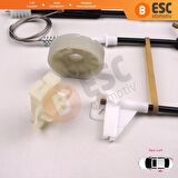 Skoda Octavia 1U İçin Arka Sol Cam Kriko Seti 1U0839461B