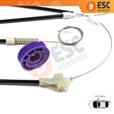 VW Golf MK3 İçin Ön Sağ Kapı Cam Kriko Tamir Seti