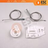 BMW E46 İçin Sağ Arka Kapı Cam Kriko Tamir Seti