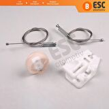 BMW E46 İçin Sağ Arka Kapı Cam Kriko Tamir Seti