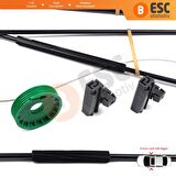 Seat Ibiza Coupe İçin Ön Sağ veya Sol Kapı Cam Kriko Tamir Seti