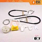 Renault Clio 2 Coupe İçin Ön Sağ Kapı Cam Kriko Tamir Seti 7700842246