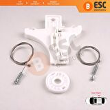 VW Golf MK4 Jetta Bora A4 1J 4/5 Kapı 1J4839462 İçin Sağ Arka Cam Kriko Tamir Seti