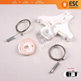 VW Golf MK4 Jetta Bora A4 1J 4/5 Kapı 1J4839462 İçin Sağ Arka Cam Kriko Tamir Seti