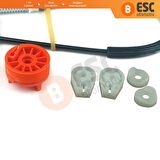 Peugeot 307 Cabriolet CC İçin Sağ Arka Cam Kriko Tamir Seti