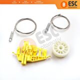 Fiat Doblo 2 Opel Combo D İçin Ön Sağ Kapı Cam Kriko Set 51810879