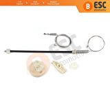 Peugeot 206 CC Cabriolet İçin Sağ Arka Cam Kriko Tamir Seti