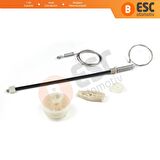 Peugeot 206 CC Cabriolet İçin Sağ Arka Cam Kriko Tamir Seti