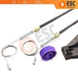 Audi A3 HB 8PA İçin Arka Sağ Cam Kriko Seti