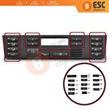 BMW X5 E53 E39 İçin 14 Parça Klima Kontrol Düğme Kapak Seti 6972163
