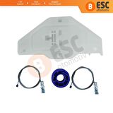 Citroen C5 2008-On İçin Arka Sağ Kapı Cam Mekanizması Tamir Seti