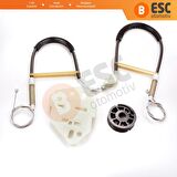 Ford Escort 1995-1999 İçin Sol Ön Kapı Cam Kriko Tamir Seti 91AB14A389C 91ABA23201BF