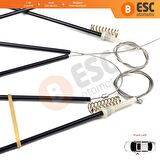 Audi A1 3 Kapılı HB 10 On İçin Sol Ön Cam Mekanizma Tamir Takımı