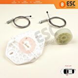 Dacia Logan MK1 2004 12 İçin Sol Ön Cam Mekanizma Tamir Takımı