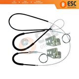 BMW E46 1998-2001 İçin Ön Sağ Kapı Cam Mekanizması Tamir Seti