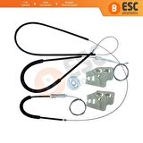 BMW E46 1998-2001 İçin Ön Sağ Kapı Cam Mekanizması Tamir Seti