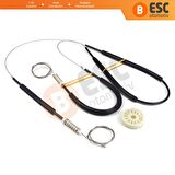 Audi Q7 2007-2014 İçin Arka Sol Kapı Cam Mekanizması Tamir Seti