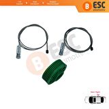 Audi A4 S4 B5 için Arka Sağ Cam Kriko Tamir Seti 8D0839462