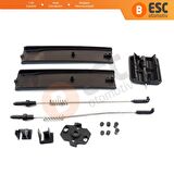 VW Caddy MK3 İçin Yan Sürgülü Cam Tamir Seti 2K0847781B