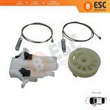 Fiat 500 2007-On için Ön Sol Cam Kriko Tamir Seti 68070267AD