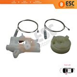 Fiat 500 2007-On için Ön Sol Cam Kriko Tamir Seti 68070267AD