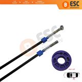 VW Phaeton Kısa Şase için Arka Sol Cam Kriko Tamir Seti