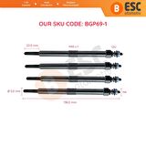 Perkins için 4 Adet Isıtma Bujisi 12 Volt 2666A016 1103 1104 1106