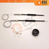 Fiat Doblo MK1 İçin Sağ Ön Cam Kriko Seti 51830869