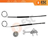 Fiat Linea İçin Arka Sol Cam Kriko Seti 51898679