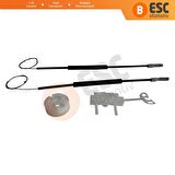 Fiat Linea İçin Arka Sol Cam Kriko Seti 51898679