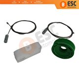 Audi 80 B4 Cc 3 kapı Için Arka Kelebek Cam Kriko Tamir Seti 8g0839729a, 8g0839730a