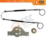 Citroen C4 MK1 için Ön Sağ Cam Kriko Tamir Seti 9222V0