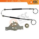 Citroen C4 MK1 için Ön Sağ Cam Kriko Tamir Seti 9222V0
