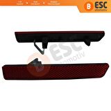 Fiat Doblo MK2 Opel Combo D için Arka Tampon Reflektörü Sağ Sol 51810677, 51810678