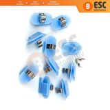 ECF5069 Renault Opel Peugeot GM için 10 Adet Kapı Eşik Döşeme Klipsi 24405740